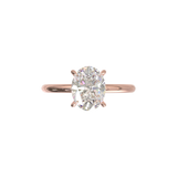 Montura Solitario Media Caña 1.8mm Oro Rosa