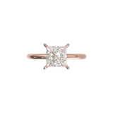 Montura Solitario Media Caña 1.8mm Oro Rosa