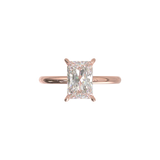 Montura Solitario Media Caña 1.8mm Oro Rosa