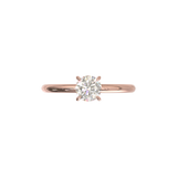 Montura Solitario Media Caña 1.8mm Oro Rosa