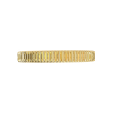 Argolla con Diseño Vertical Oro Amarillo