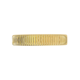 Argolla con Diseño Vertical Oro Amarillo