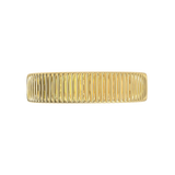 Argolla con Diseño Vertical Oro Amarillo