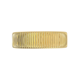 Argolla con Diseño Vertical Oro Amarillo