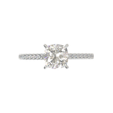 Montura Pavé 0.01 Catedral Oro Blanco