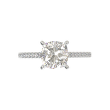 Montura Pavé 0.01 Catedral Oro Blanco