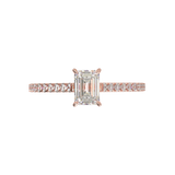 Montura Pavé 0.01 Catedral Oro Rosa