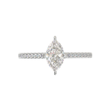 Montura Pavé 0.01 Catedral Oro Blanco