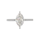 Montura Pavé 0.01 Catedral Oro Blanco