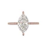 Montura Pavé 0.01 Catedral Oro Rosa