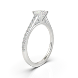 Montura Pavé 0.01 Catedral Oro Blanco