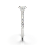 Montura Pavé 0.01 Catedral Oro Blanco