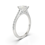 Montura Pavé 0.01 Catedral Oro Blanco