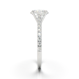 Montura Pavé 0.01 Catedral Oro Blanco