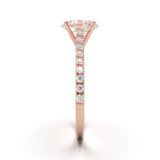 Montura Pavé 0.01 Catedral Oro Rosa