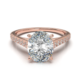 Montura Pavé 0.01 Catedral Oro Rosa