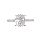Montura Pavé 0.01 Catedral Oro Blanco