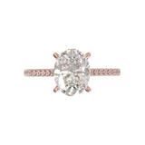 Montura Pavé 0.01 Catedral Oro Rosa