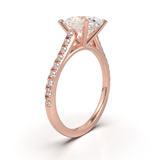 Montura Pavé 0.01 Catedral Oro Rosa