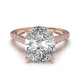 Montura Pavé 0.01 Catedral Oro Rosa