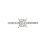 Montura Pavé 0.01 Catedral Oro Blanco
