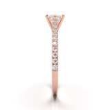 Montura Pavé 0.01 Catedral Oro Rosa