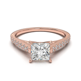 Montura Pavé 0.01 Catedral Oro Rosa