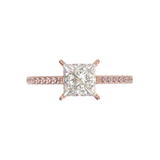 Montura Pavé 0.01 Catedral Oro Rosa