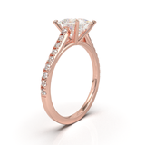 Montura Pavé 0.01 Catedral Oro Rosa