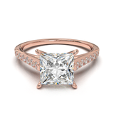 Montura Pavé 0.01 Catedral Oro Rosa