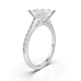 Montura Pavé 0.01 Catedral Oro Blanco