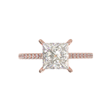Montura Pavé 0.01 Catedral Oro Rosa