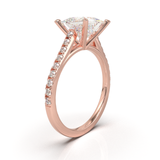 Montura Pavé 0.01 Catedral Oro Rosa