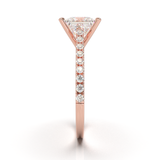 Montura Pavé 0.01 Catedral Oro Rosa