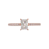 Montura Pavé 0.01 Catedral Oro Rosa