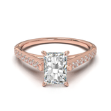 Montura Pavé 0.01 Catedral Oro Rosa