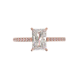 Montura Pavé 0.01 Catedral Oro Rosa