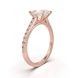 Montura Pavé 0.01 Catedral Oro Rosa