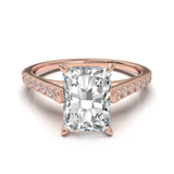 Montura Pavé 0.01 Catedral Oro Rosa