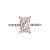 Montura Pavé 0.01 Catedral Oro Rosa