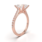 Montura Pavé 0.01 Catedral Oro Rosa