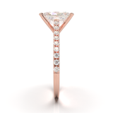 Montura Pavé 0.01 Catedral Oro Rosa