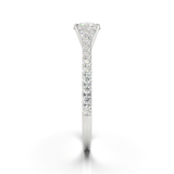 Montura Pavé 0.01 Catedral Oro Blanco