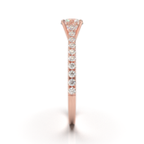 Montura Pavé 0.01 Catedral Oro Rosa