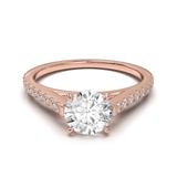 Montura Pavé 0.01 Catedral Oro Rosa
