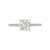 Montura Pavé 0.01 Catedral Oro Blanco