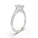 Montura Pavé 0.01 Catedral Oro Blanco
