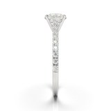 Montura Pavé 0.01 Catedral Oro Blanco