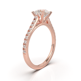 Montura Pavé 0.01 Catedral Oro Rosa