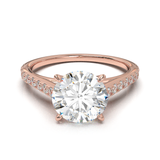 Montura Pavé 0.01 Catedral Oro Rosa